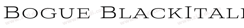 Bogue BlackItalic Re字体转换